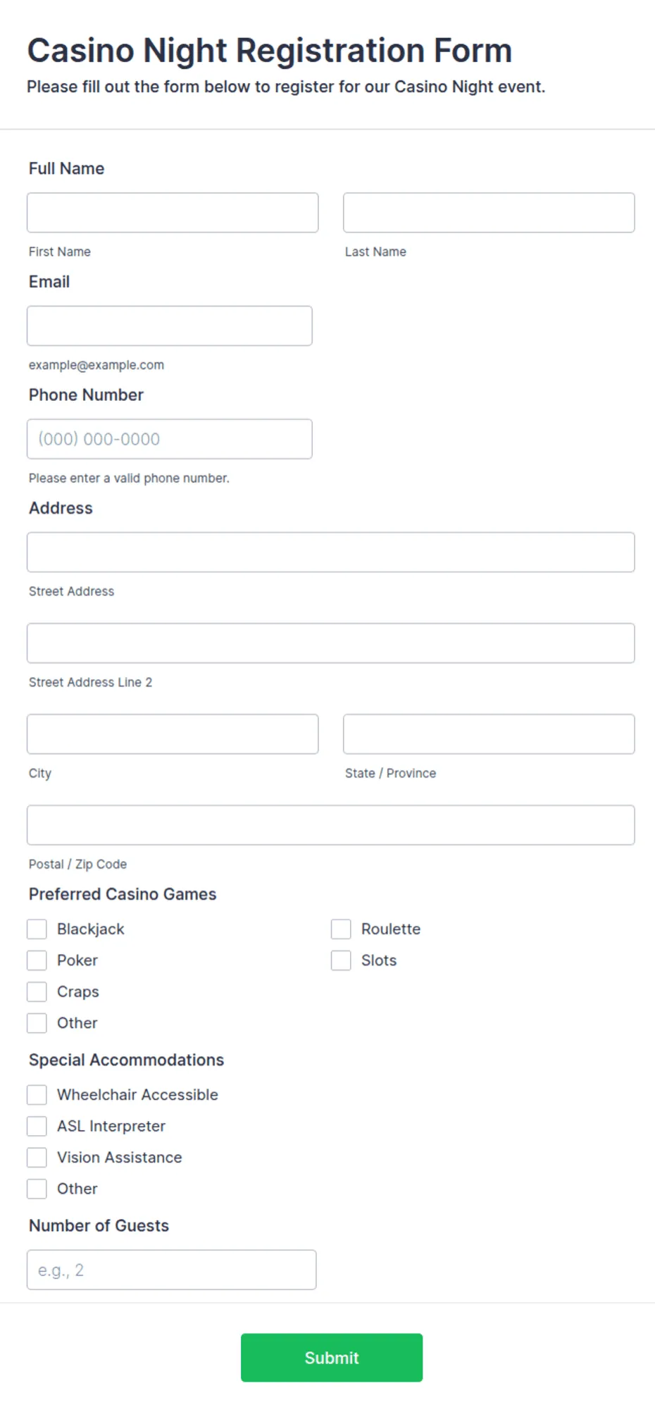 Login & Registration